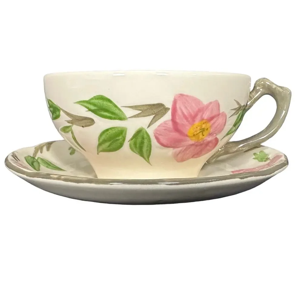 Franciscan Desert Rose Late Century England Cup and Saucer Set